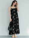 coca 柄ティアードワンピース コカ ワンピース・ドレス ワンピース ブラック