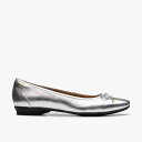 Clarks Candra Light クラークス シューズ・靴 バレエシューズ シルバー【送料無料】