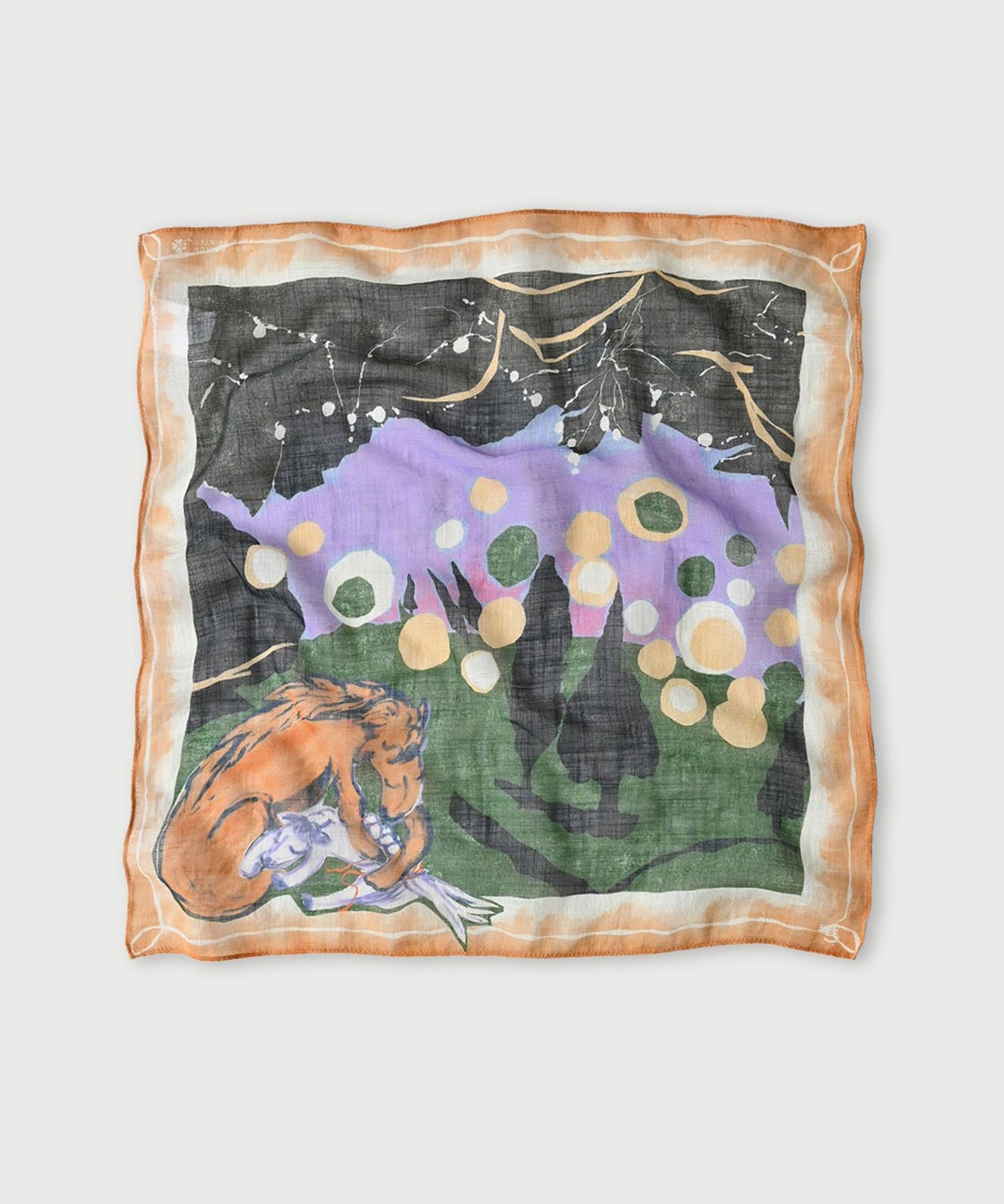 45R スーピマ綾のガーゼ絵本バンダナ フォーティファイブアール ファッション雑貨 スカーフ・バンダナ ..