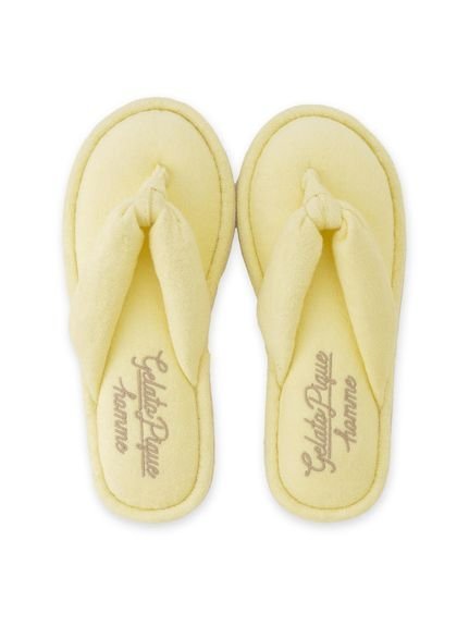 gelato pique 【HOMME】Pile One-Point Logo Embroidered Sandals Gelato Pique Innerwear & Loungewear Other Innerwear & Loungewear Navy Pink Yellow 【Free Shipping】