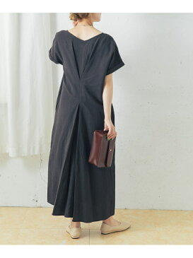 ROSSO 【WEB限定】リネン混コクーンワンピース アーバンリサーチロッソ ワンピース ワンピースその他 グレー ベージュ【送料無料】
