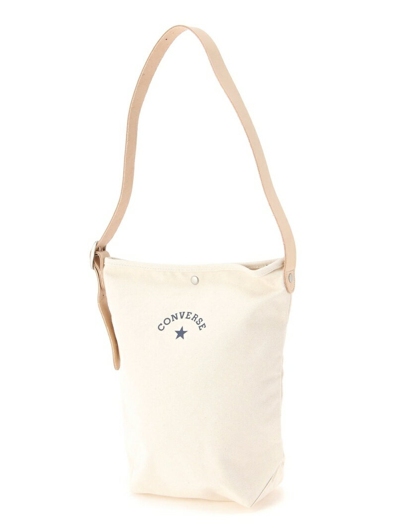 コンバース 帆布・キャンバスバッグ レディース 【SALE／50%OFF】CONVERSE CONVERS/(U)【78】CANVAS LEATHER SHOULBAG レアリゼ バッグ ショルダーバッグ ホワイト ネイビー ブラック ベージュ