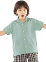 【SALE/50%OFF】SHIPS KIDS SHIPS KIDS:リネン オープンカラー 半袖 シャツ(100~130cm) シップス トップス シャツ・ブ...