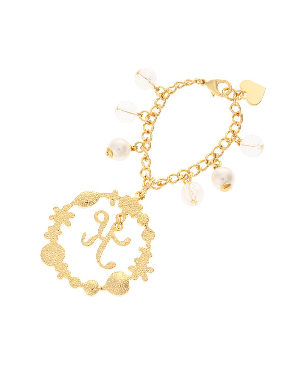 Samantha Thavasa Petit Choice フラワーイニシャル バッグチャーム K サマンサタバサプチチョイス ファッション雑貨 チャーム・キーチェーン ゴールド【送料無料】