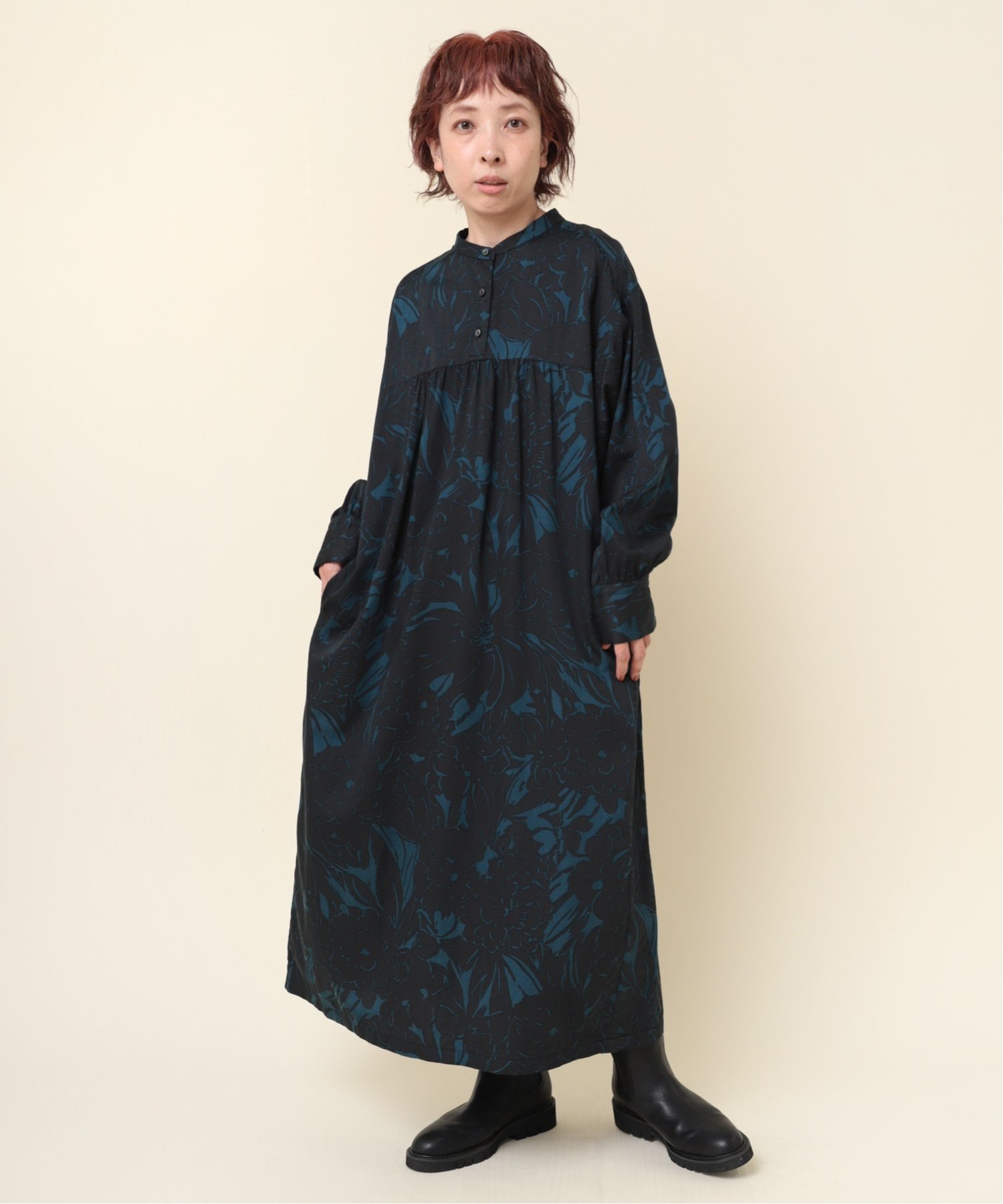 【SALE/30%OFF】RNA-N D1633 フラワープリントC/Rサテンワンピース アールエヌエーエヌ ワンピース・ドレス ワンピース ピンク ブルー ベージュ【送料無料】