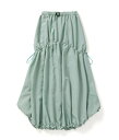 D-VEC DWR PL TUSSAH BALLOON SKIRT ディーベック スカート ロング マキシスカート グリーン ピンク【送料無料】