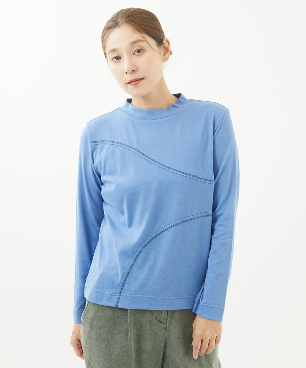 [洗える]リヨメンロフト天竺カットソー ジャンニロジュディーチェ トップス カットソー・Tシャツ ピンク ブルー ホワイト