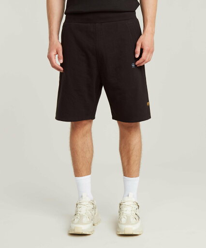 G-Star RAW 【公式ショップ】NIFOUS SWEAT SHORTS/ベーシックデザインワンポイントロゴスウェットショートパンツ ジースターロゥ パンツ ジャージ・スウェットパンツ ブラック【送料無料】 G-Star RAW 【公式ショップ】NIFOUS SWEAT SHORTS/ベーシックデザインワンポイントロゴスウェットショートパンツ ジースターロゥ パンツ ジャージ・スウェットパンツ ブラック【送料無料】