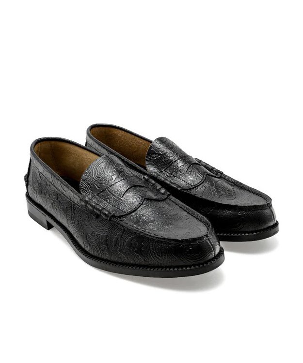 MANASTASH The Kenford Fineshoes/EMBOSSED LOAFERS PAISLEY マナスタッシュ シューズ・靴 ブーツ ブラック【送料無料】