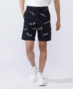 【SALE/40%OFF】PEARLY GATES 二重織遮熱ストライプ ショートパンツ <ロゴ柄プリント> パーリーゲイツ パンツ その他のパンツ ネイビー ホワイト【送料無料】