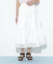 【SALE/50%OFF】JILL by JILL STUART タックティアードシアースカート ジル バイ ジル スチュアート スカート その他のスカート グリーン ホワイト ピンク【送料無料】
