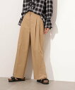 N. Natural Beauty Basic ツータックツイルパンツ エヌ ナチュラルビューティーベーシック* パンツ その他のパンツ グレー ベージュ【送料...