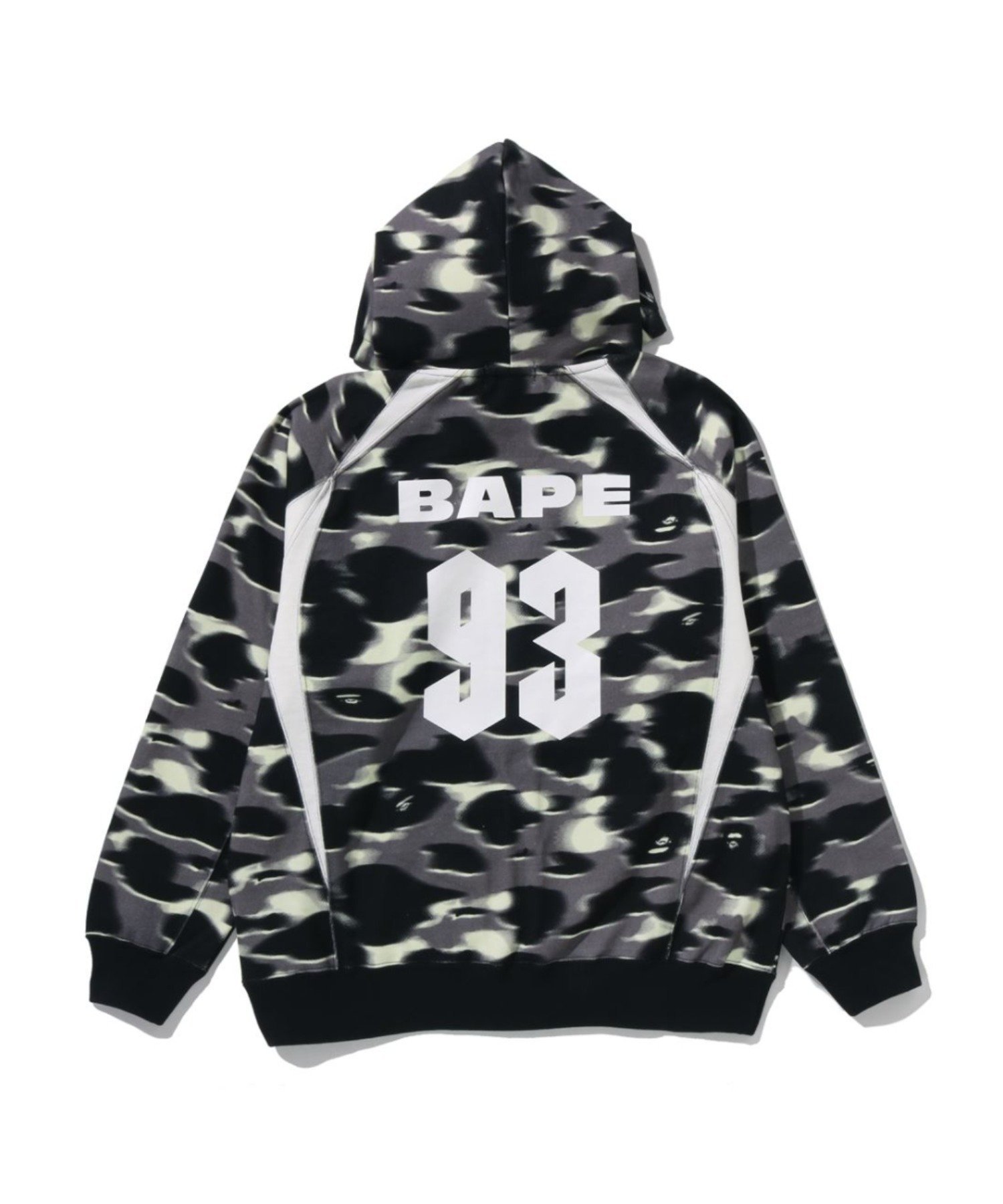 A BATHING APE SCREEN CAMO FOOTBALL LOGO RELAXED FIT PULLOVER HOODIE ア ベイシング エイプ トップス パーカー・フーディー ブルー ブラック【送料無料】