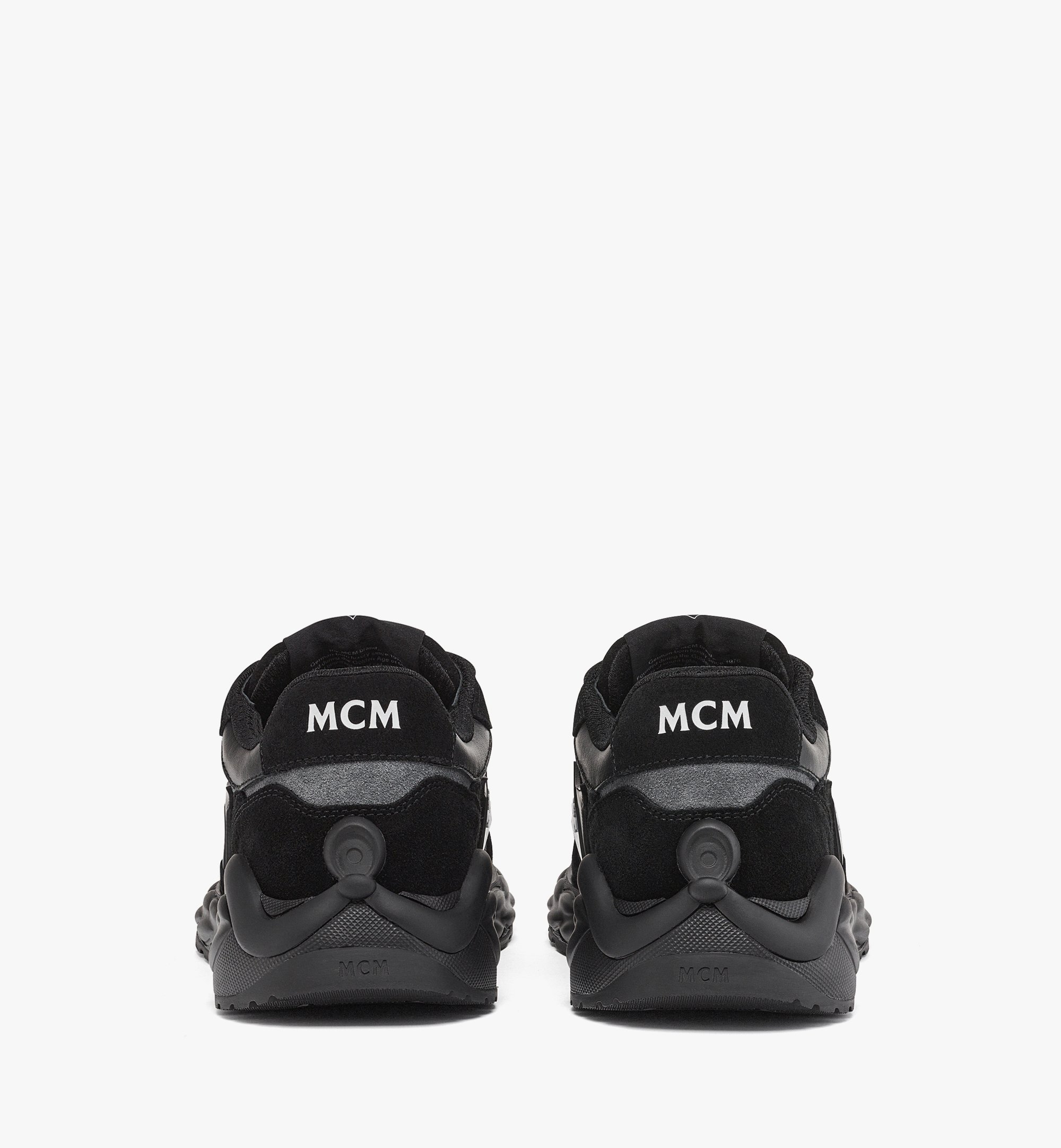 MCM 【公式】Skywander スニーカー - カーフスエード&レザー エムシーエム シューズ・靴 スニーカー ブラック【送料無料】