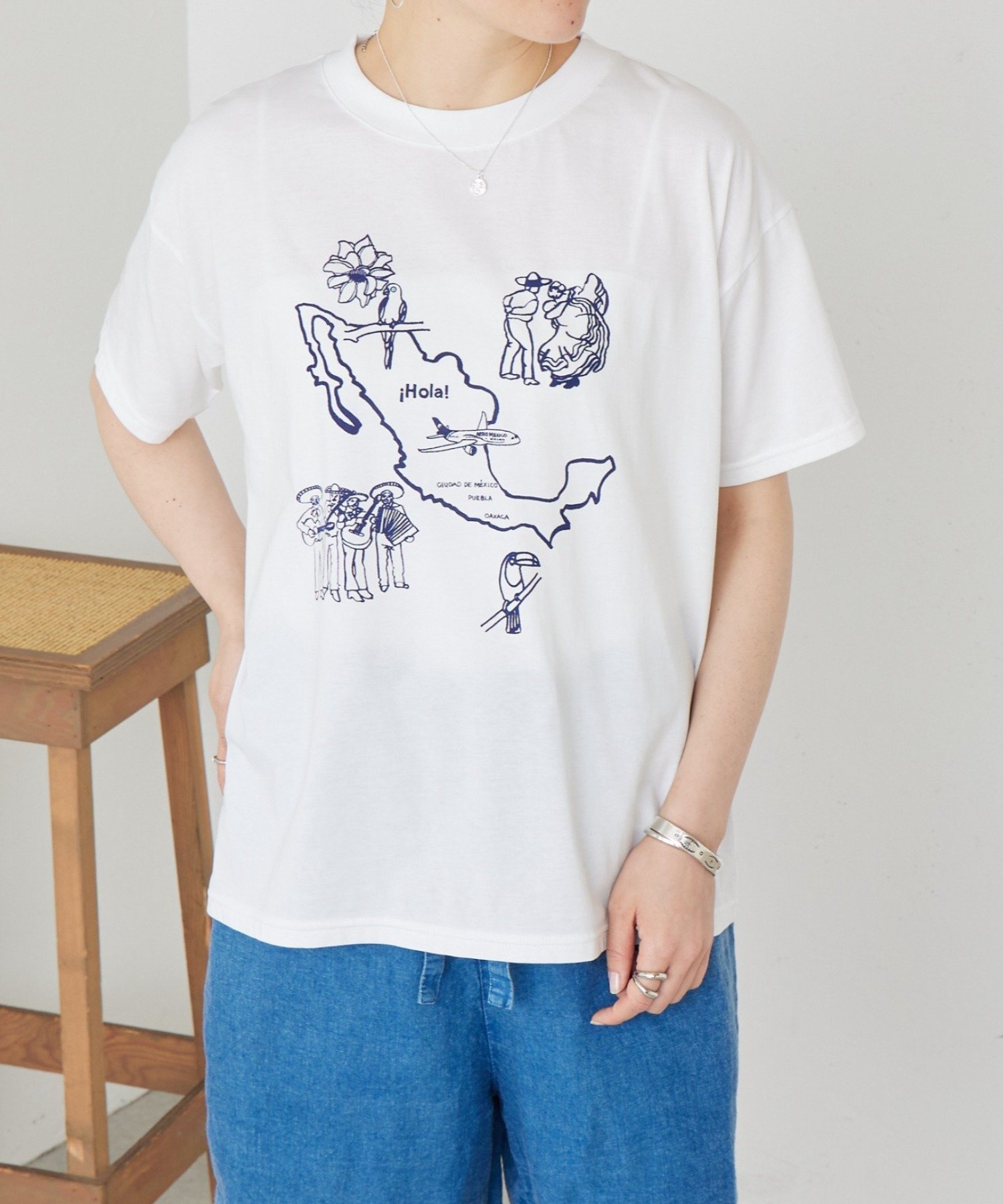 BEARDSLEY HolaTシャツ ビアズリー トップス カットソー・Tシャツ ホワイト【送料無料】