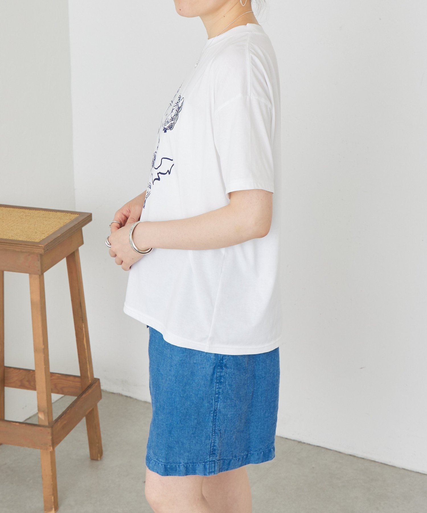 BEARDSLEY HolaTシャツ ビアズリー トップス カットソー・Tシャツ ホワイト【送料無料】