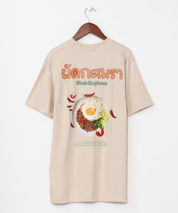 チャイハネ 【チャイハネ】エスガパオメンズTシャツ アミナコレクション トップス カットソー・Tシャツ ベージュ ホワイト