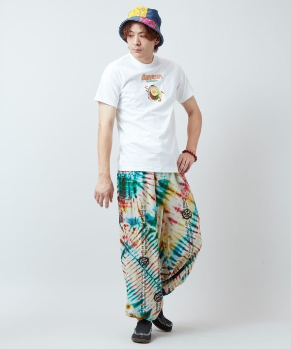 チャイハネ 【チャイハネ】エスガパオメンズTシャツ アミナコレクション トップス カットソー・Tシャツ ベージュ ホワイト