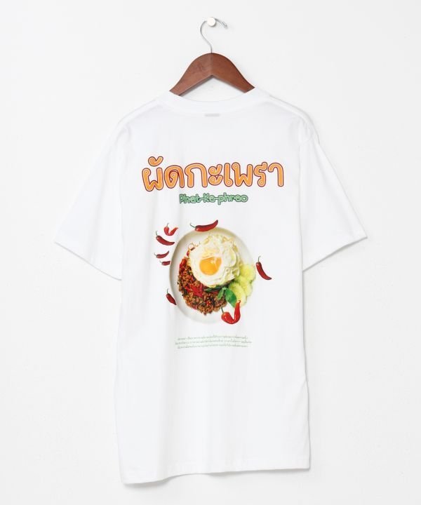 チャイハネ 【チャイハネ】エスガパオメンズTシャツ アミナコレクション トップス カットソー・Tシャツ ベージュ ホワイト
