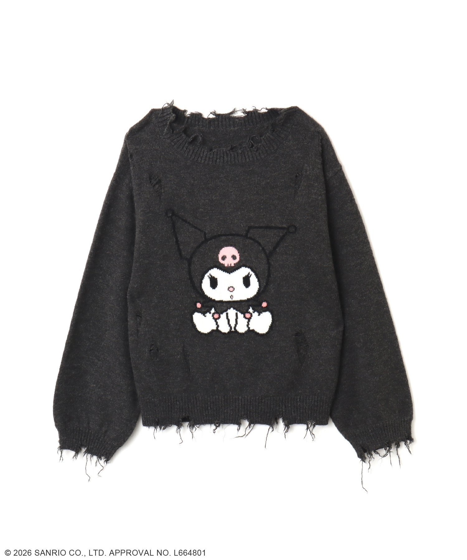 atmos pink atmos pink x KUROMI Knit Top BLACK アトモス トップス ニット ブラック【送料無料】