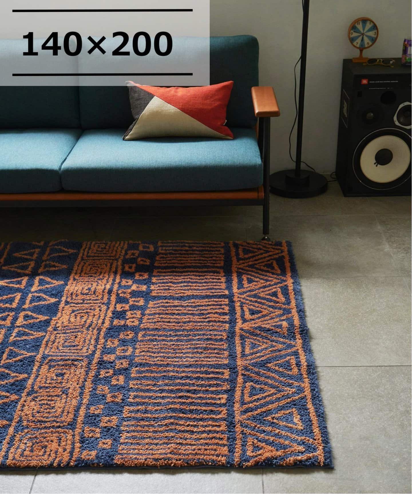 JOURNAL STANDARD FURNITURE QUEST RUG 140x200 クエストラグ ジャーナルスタンダードファニチャー インテリア・生活雑貨 カーペット・ラグ・マット ネイビー【送料無料】