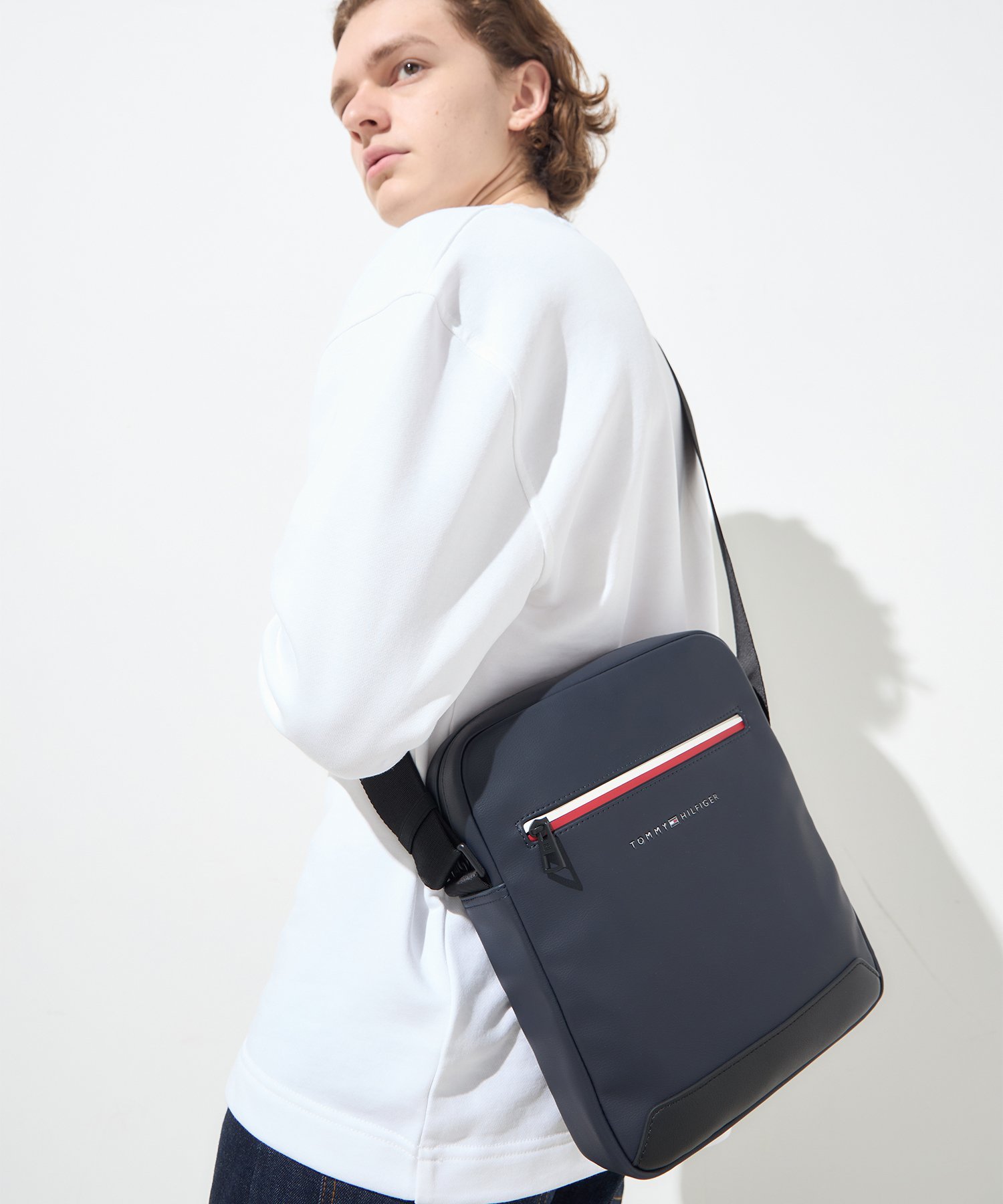 TOMMY HILFIGER (M)TOMMY HILFIGER(トミーヒルフィガー) コープリポーター トミーヒルフィガー バッグ ショルダーバッグ ネイビー【送料無料】