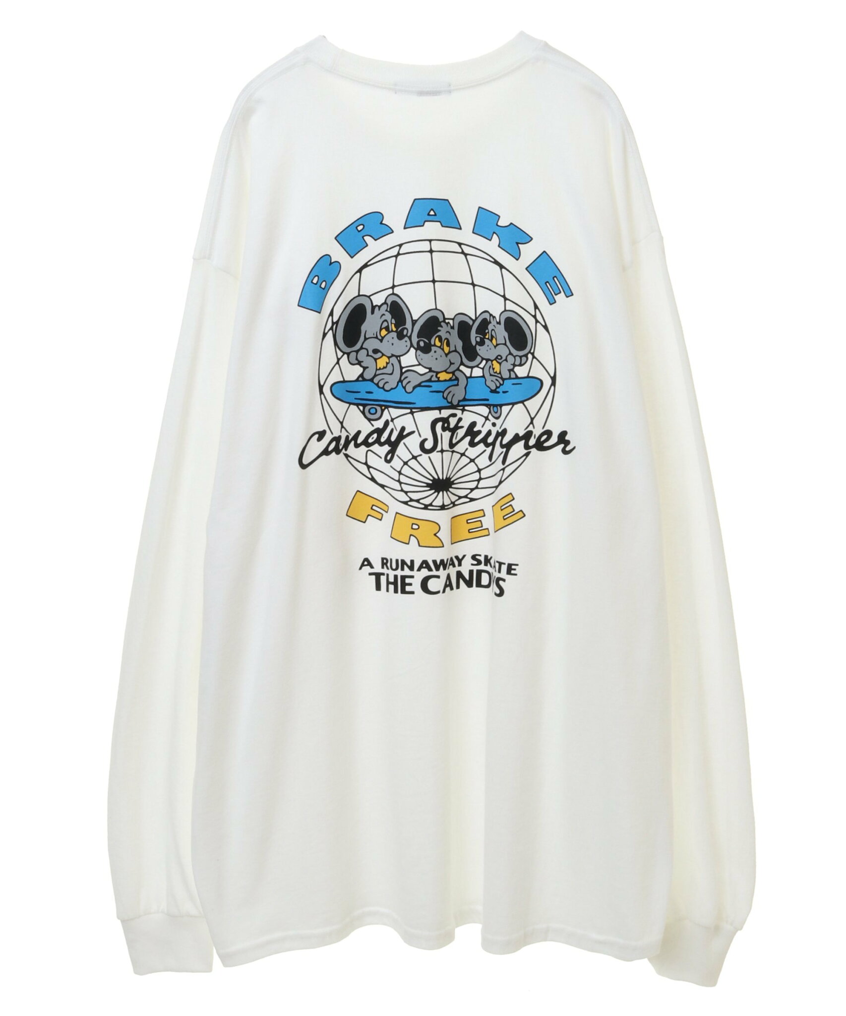 【SALE/40%OFF】Candy Stripper BRAKE FREE L/S TEE キャンディストリッパー トップス カットソー・Tシャツ ブラック ブルー ホワイト【送料無料】