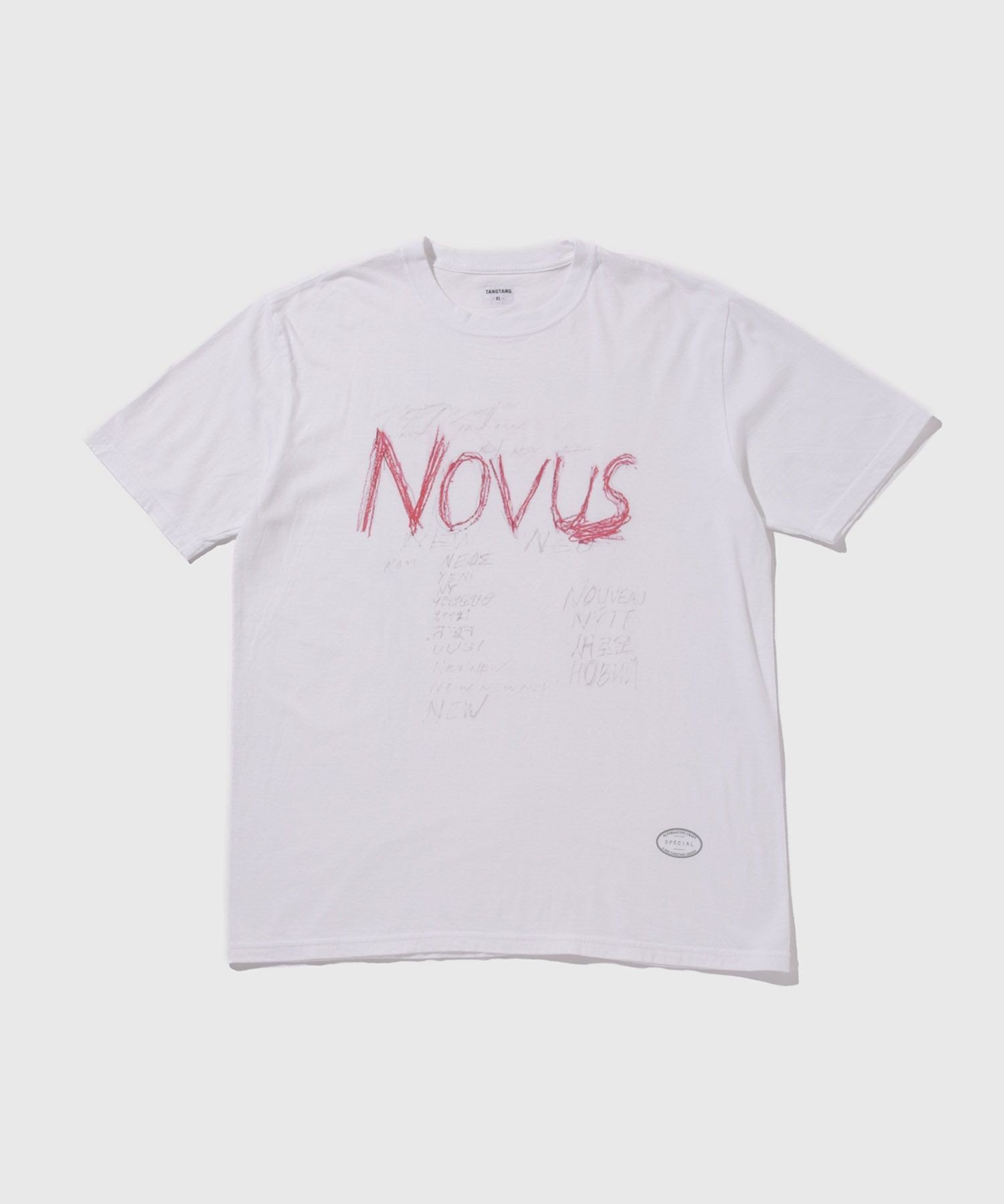 【SALE／40%OFF】ADAM ET ROPE' HOMME TANG DRAWING NOVUS アダムエロペ トップス カットソー・Tシャツ ホワイト【送料無料】