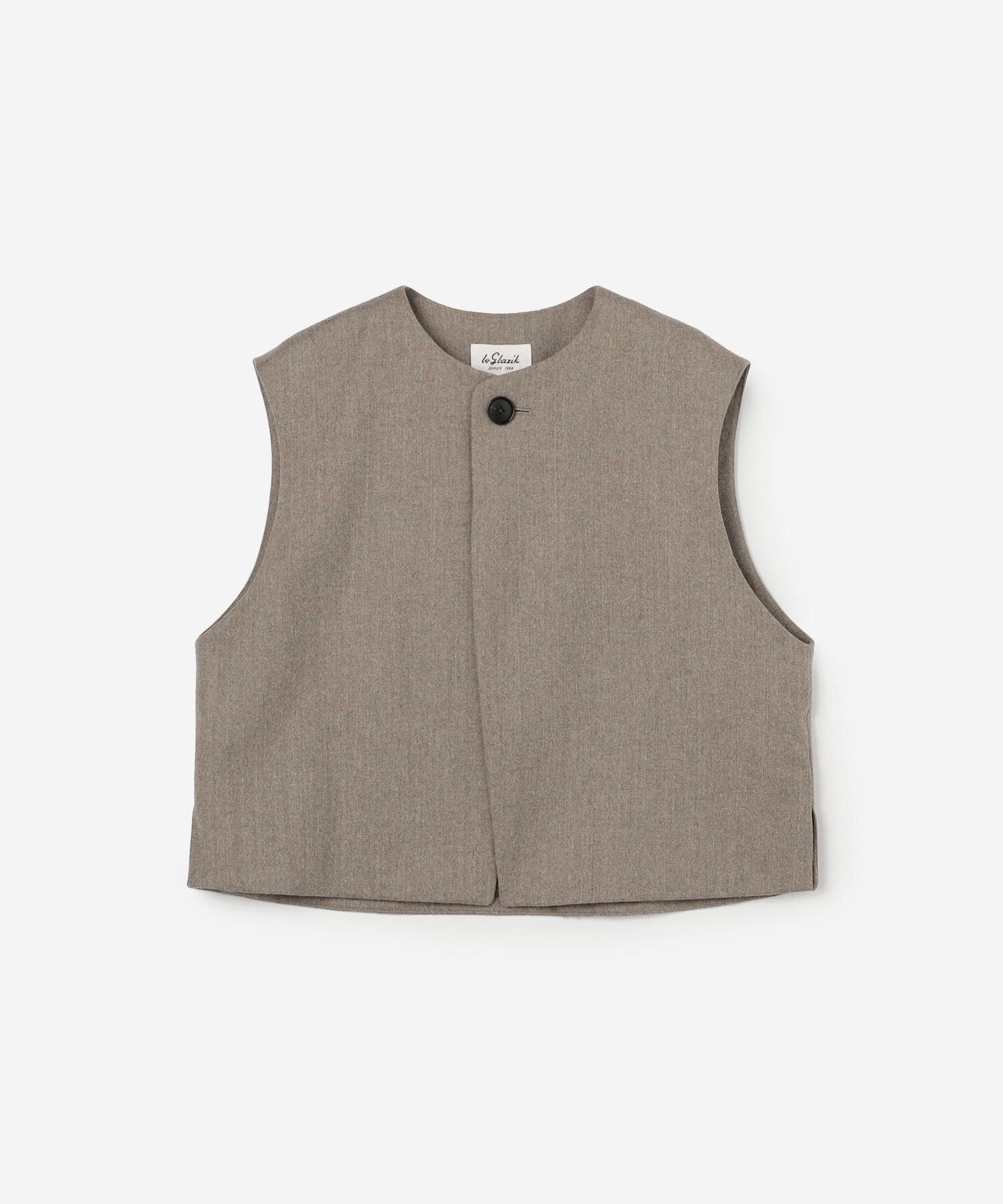 Bshop LE GLAZIK ｜ ウール ジレ WOMEN ビショップ ジャケット・アウター その他のジャケット・アウター ベージュ【送料無料】のサムネイル