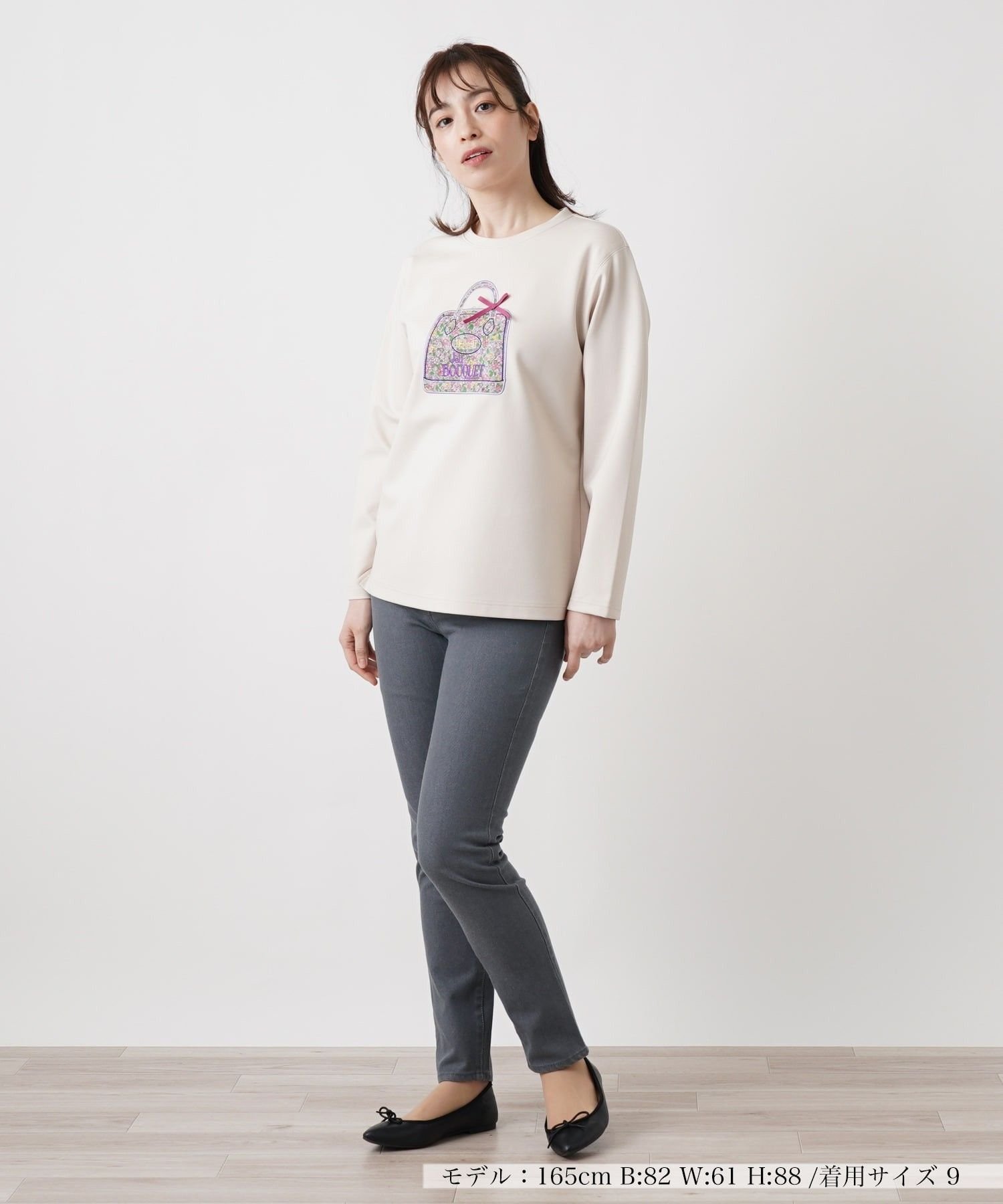 Leilian デニムパンツ【L JEANS】 レリアン パンツ ジーンズ・デニムパンツ グレー