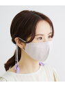 【SALE/60%OFF】ROPE' PICNIC PASSAGE タッセル付きコットンニットマスク ロペピクニック インテリア・生活雑貨 その他のインテリア・生活雑貨 ピンク パープル ブルー グレー