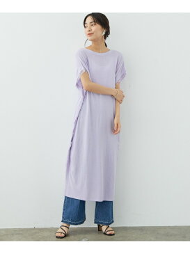 【SALE/50%OFF】SALON adam et rope' SMART ICE 2WAYロングカーディガン サロン アダム エ ロペ ニット カーディガン パープル ネイビー ブルー【送料無料】