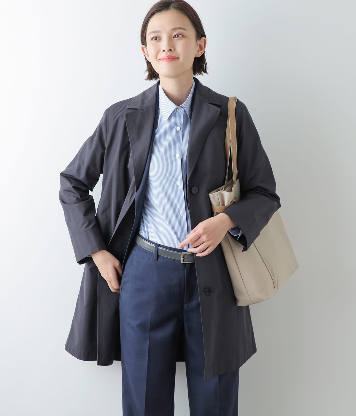 ニューヨーカー アウター レディース 【SALE／37%OFF】NEWYORKER WOMEN 【撥水】TCコンパクトクロス シングルライトコート ニューヨーカー ジャケット・アウター その他のジャケット・アウター グレー【送料無料】