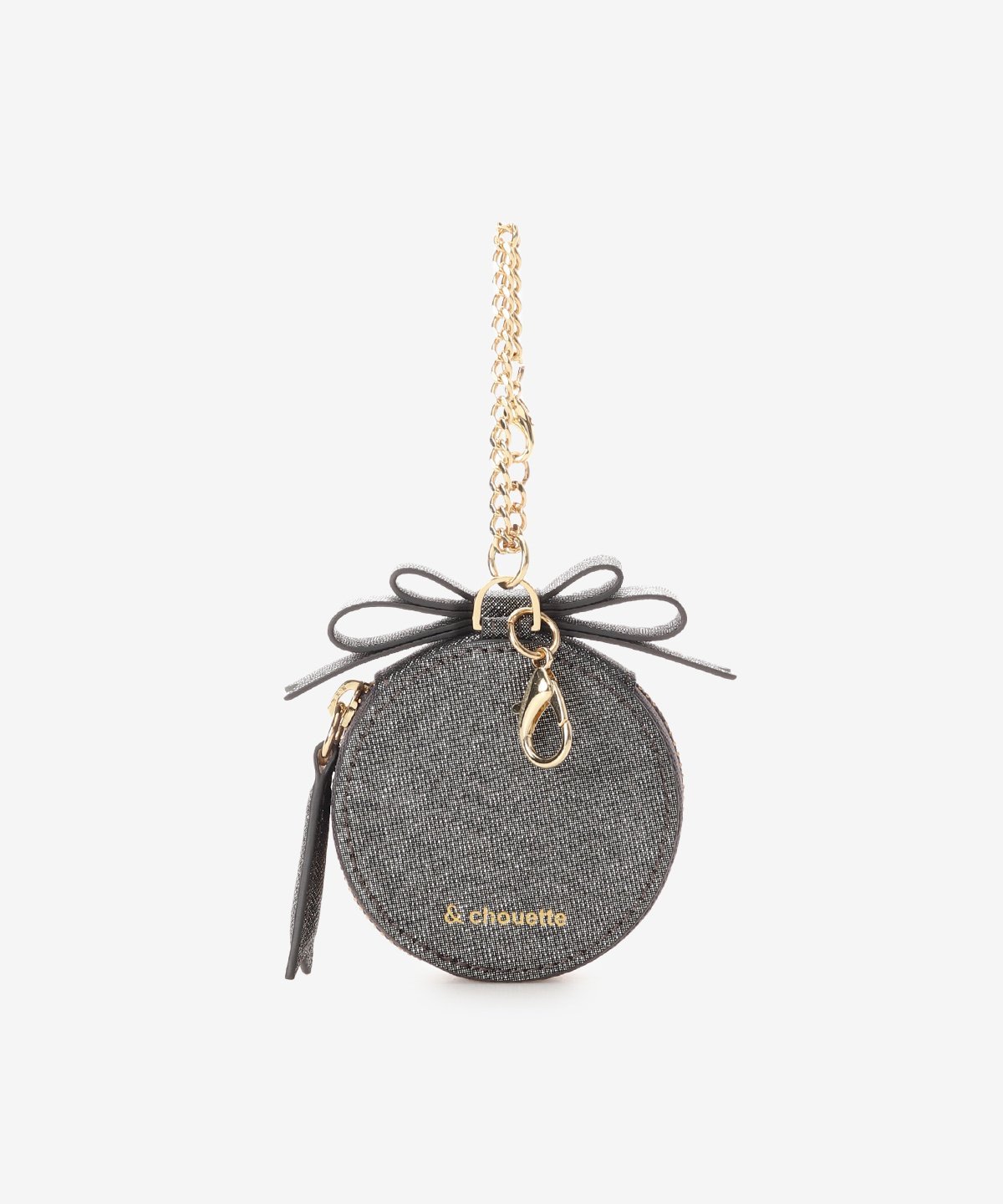 & chouette 《推し事》グリッター缶バッジケース チャーム(小) アンドシュエット ファッション雑貨 チャーム・キーチェーン パープル ブラック ピンク ホワイト グリーン【送料無料】