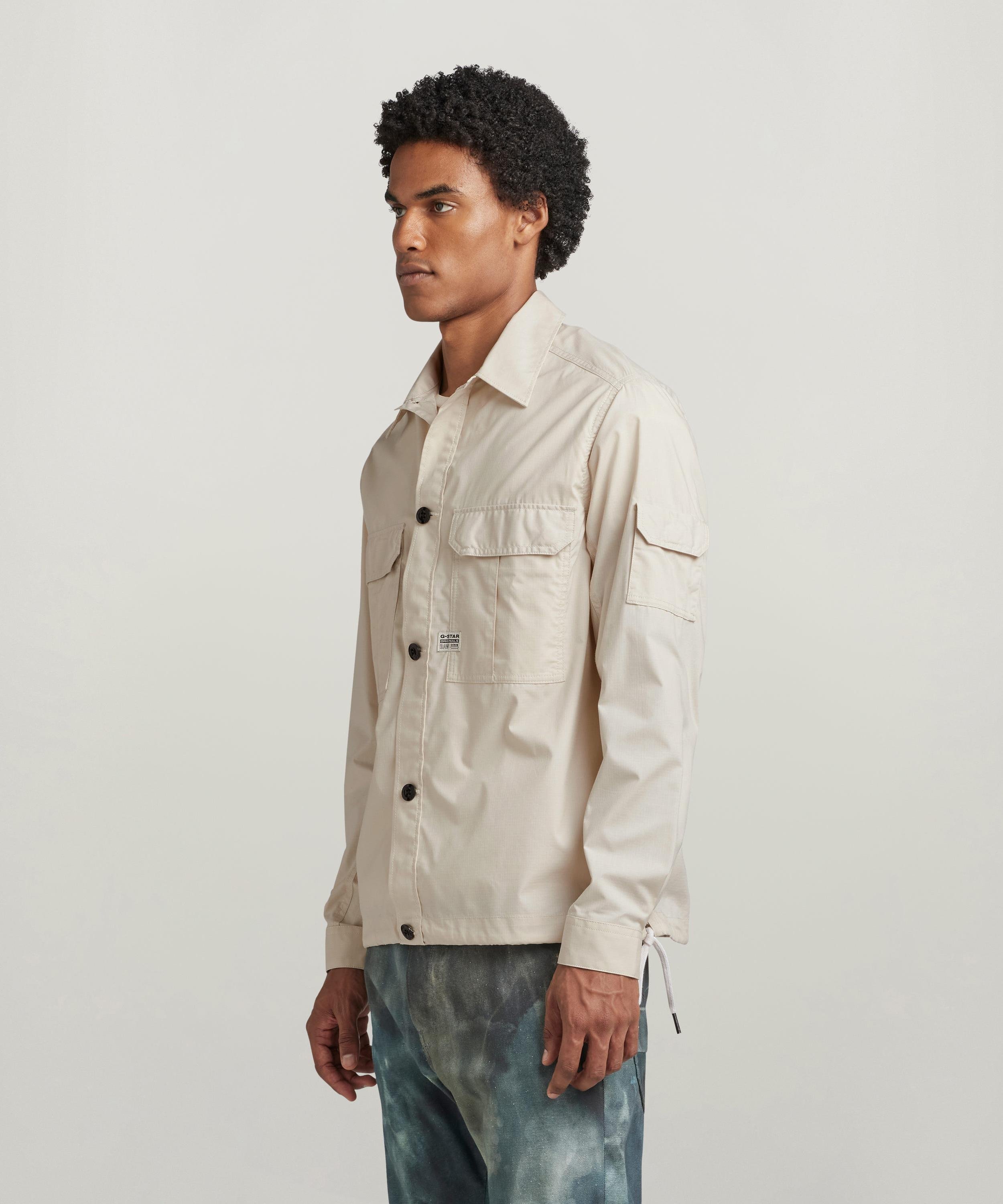 【公式ショップ】2-POCKET RELAXED SHIRT/2ポケットリラックスシャツ ジースターロゥ トップス シャツ・ブラウス ベージュ