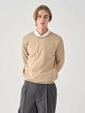 JOHN SMEDLEY クルーネック長袖ニットプルオーバー | SCANLAN | 30G MODERN FIT ジョンスメドレー トップス ニット ベージュ【送料無料】
