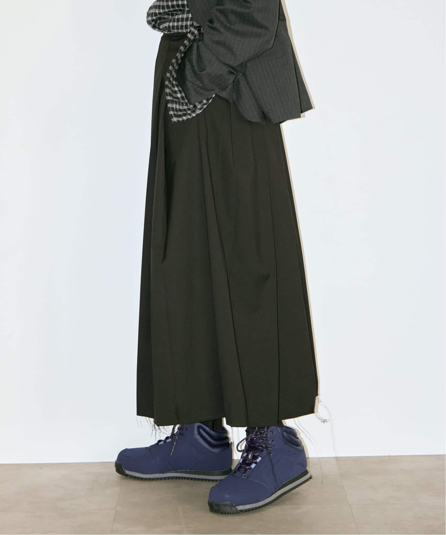 CITYSHOP 《追加2》TR PLEATS スカート シティーショップ スカート ロング・マキシスカート ブラック グレー【送料無料】