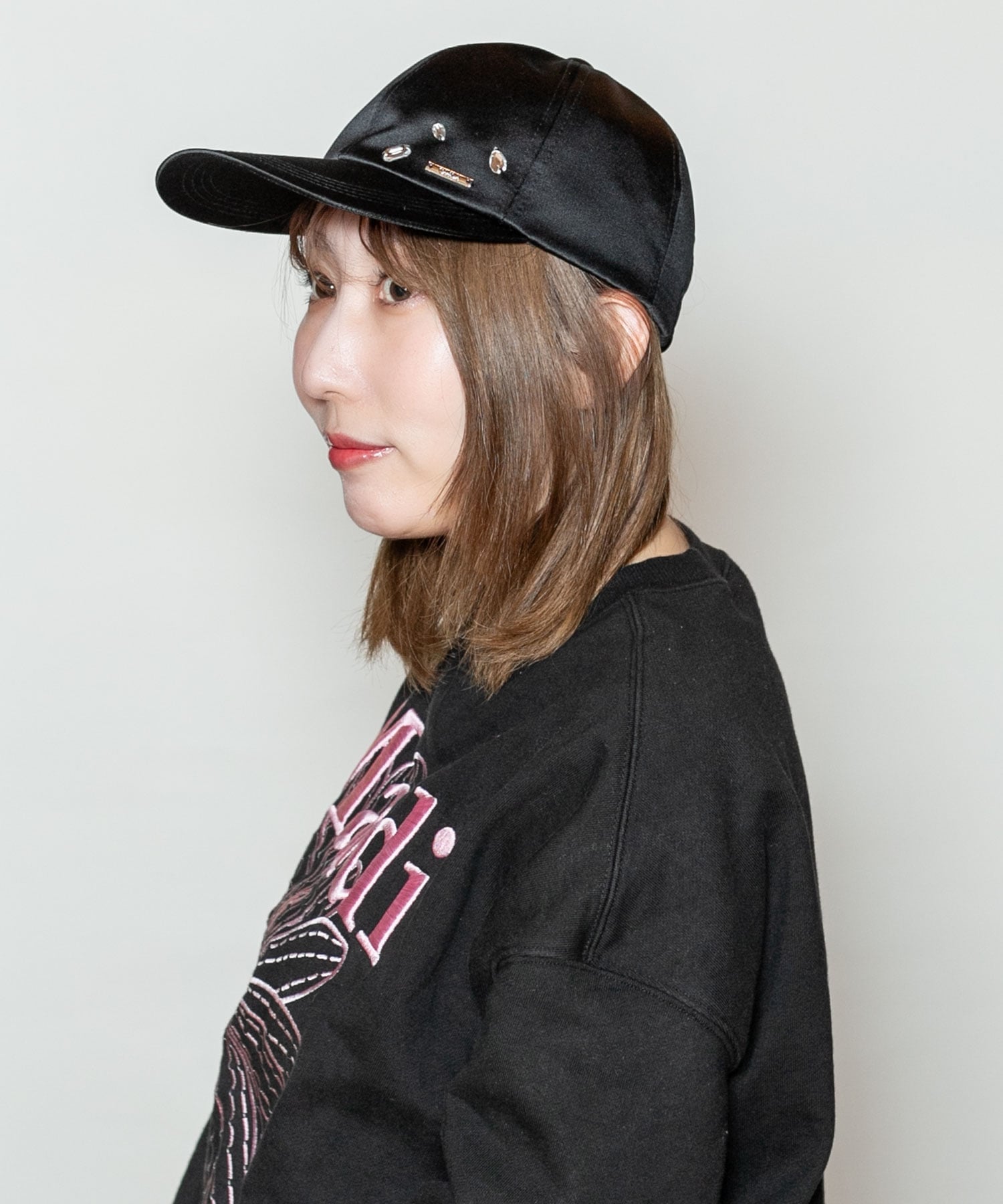 LORNA カシラ 帽子 キャップ ブラック グレー