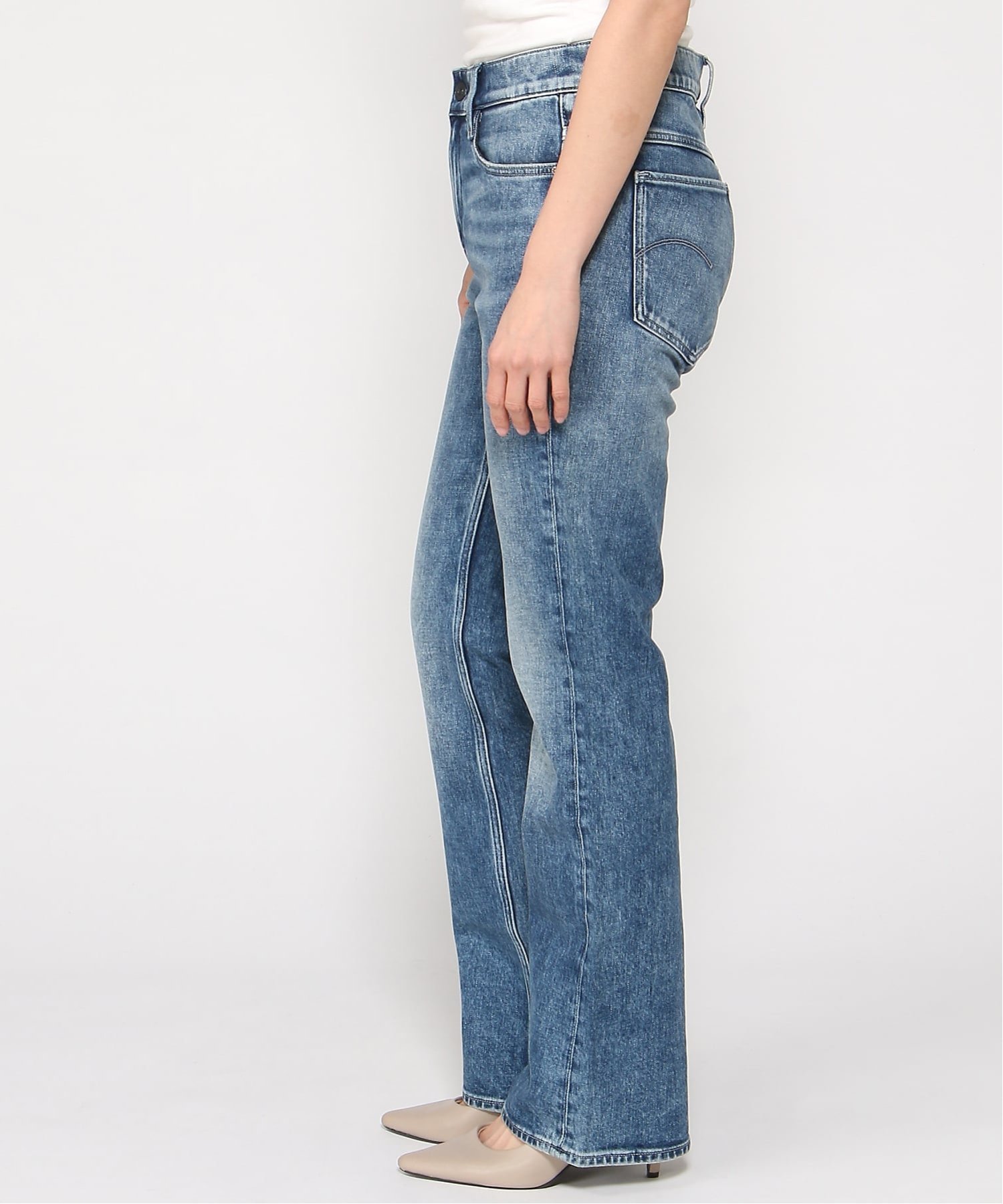 【公式ショップ】Noxer Bootcut Jeans/スキニーブーツカットジーンズ ジースターロゥ パンツ ジーンズ・デニムパンツ ブルー