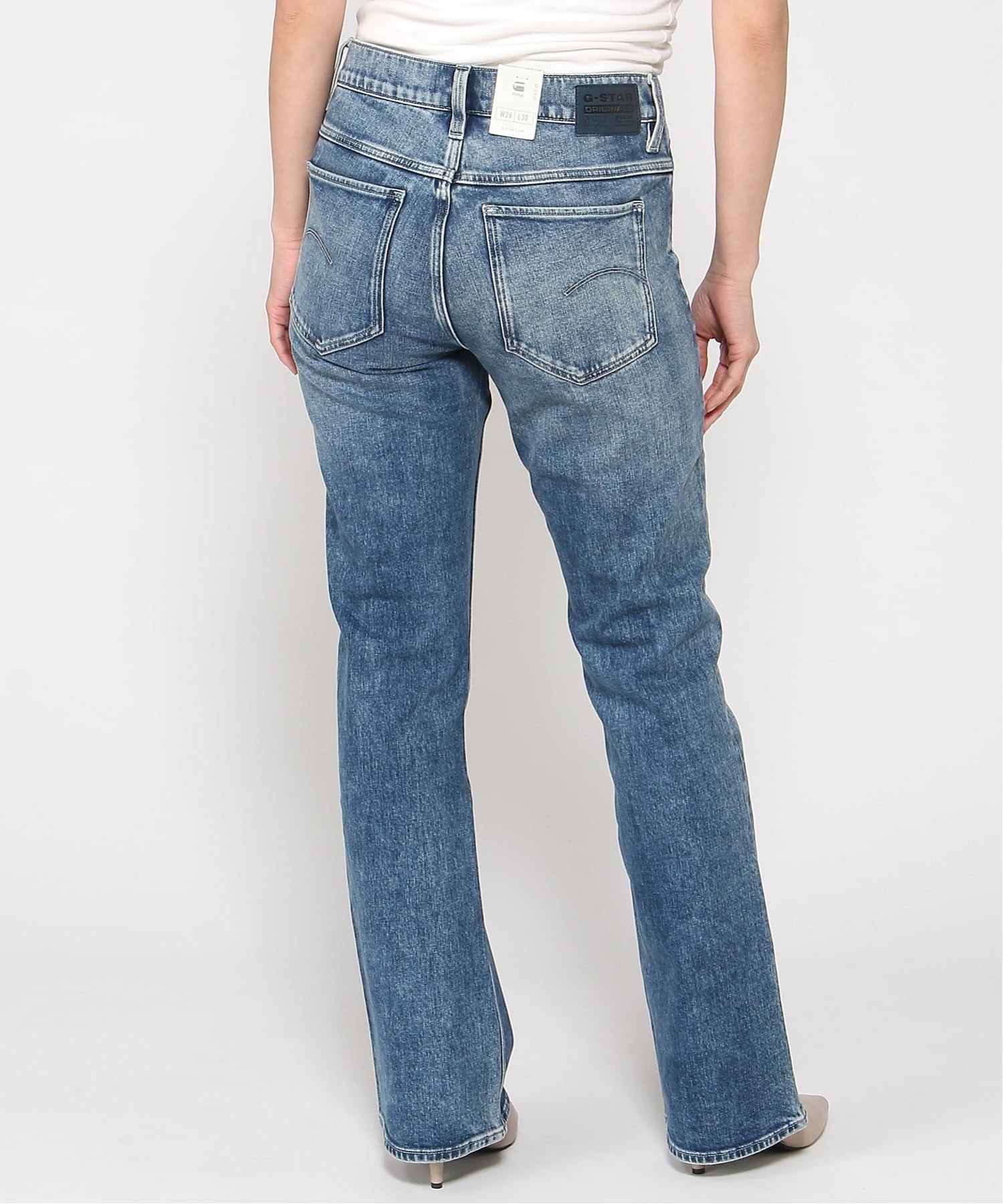 【公式ショップ】Noxer Bootcut Jeans/スキニーブーツカットジーンズ ジースターロゥ パンツ ジーンズ・デニムパンツ ブルー