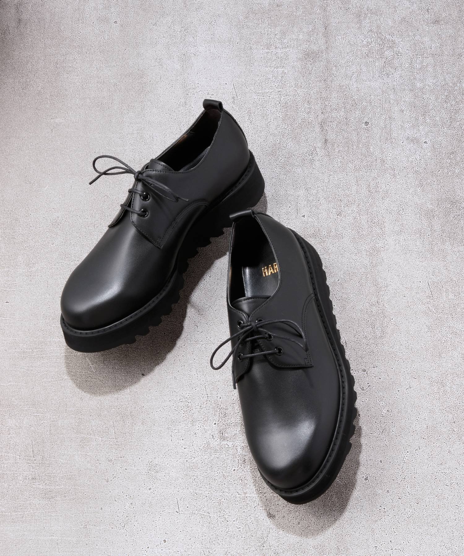 HARE (M)シャークSダービーシューズ ハレ シューズ・靴 レースアップ・ドレスシューズ ブラック【送料無料】のサムネイル