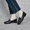 G.H.BASS BA41010 コインローファー レザーソール WOMEN ジーエムティーショップ シューズ・靴 ローファー ブラック ワインレッド レッド【...