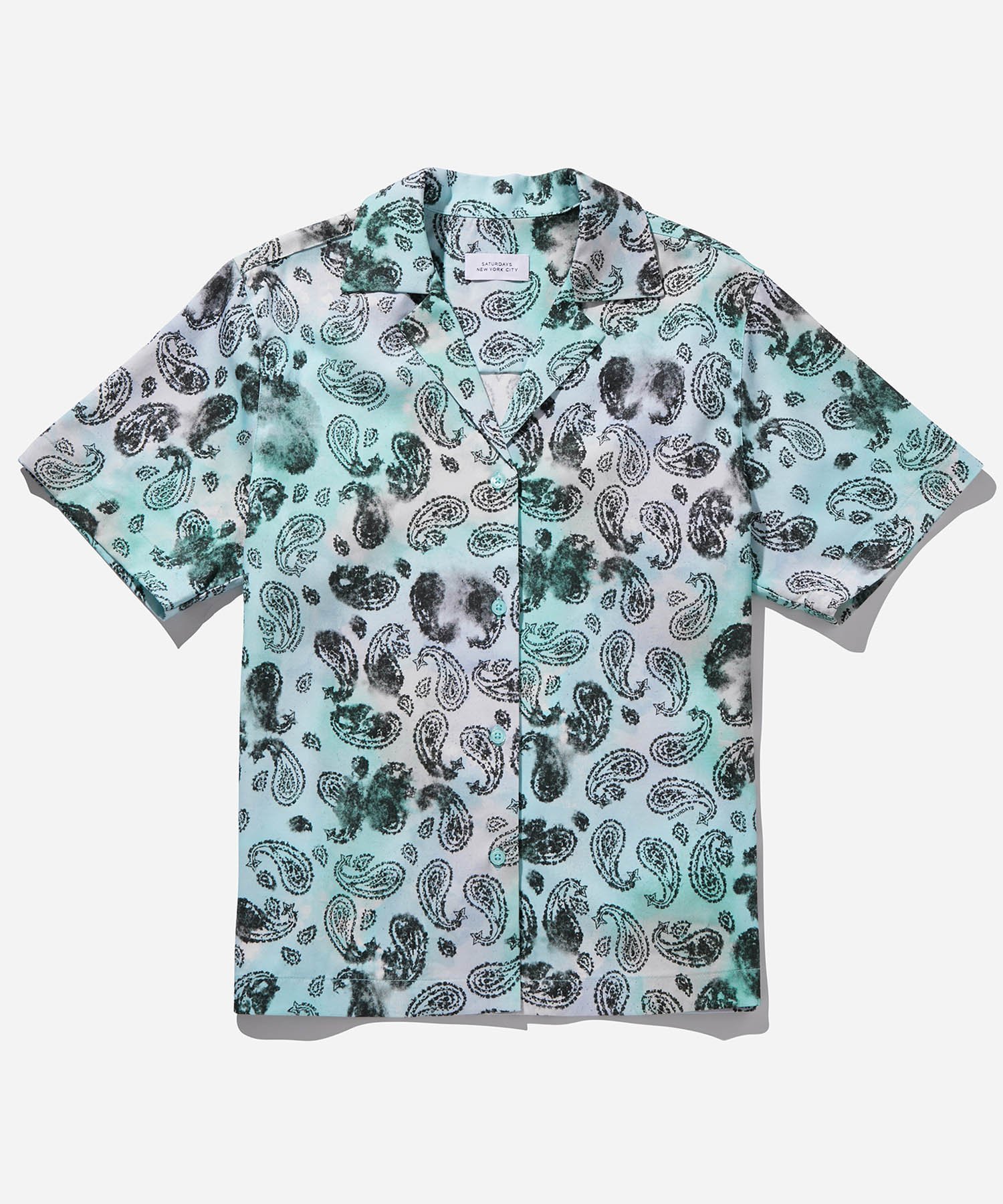 Dani Paisley S/S Shirt サタデーズ ニューヨークシティ トップス シャツ・ブラウス ブルー ホワイト