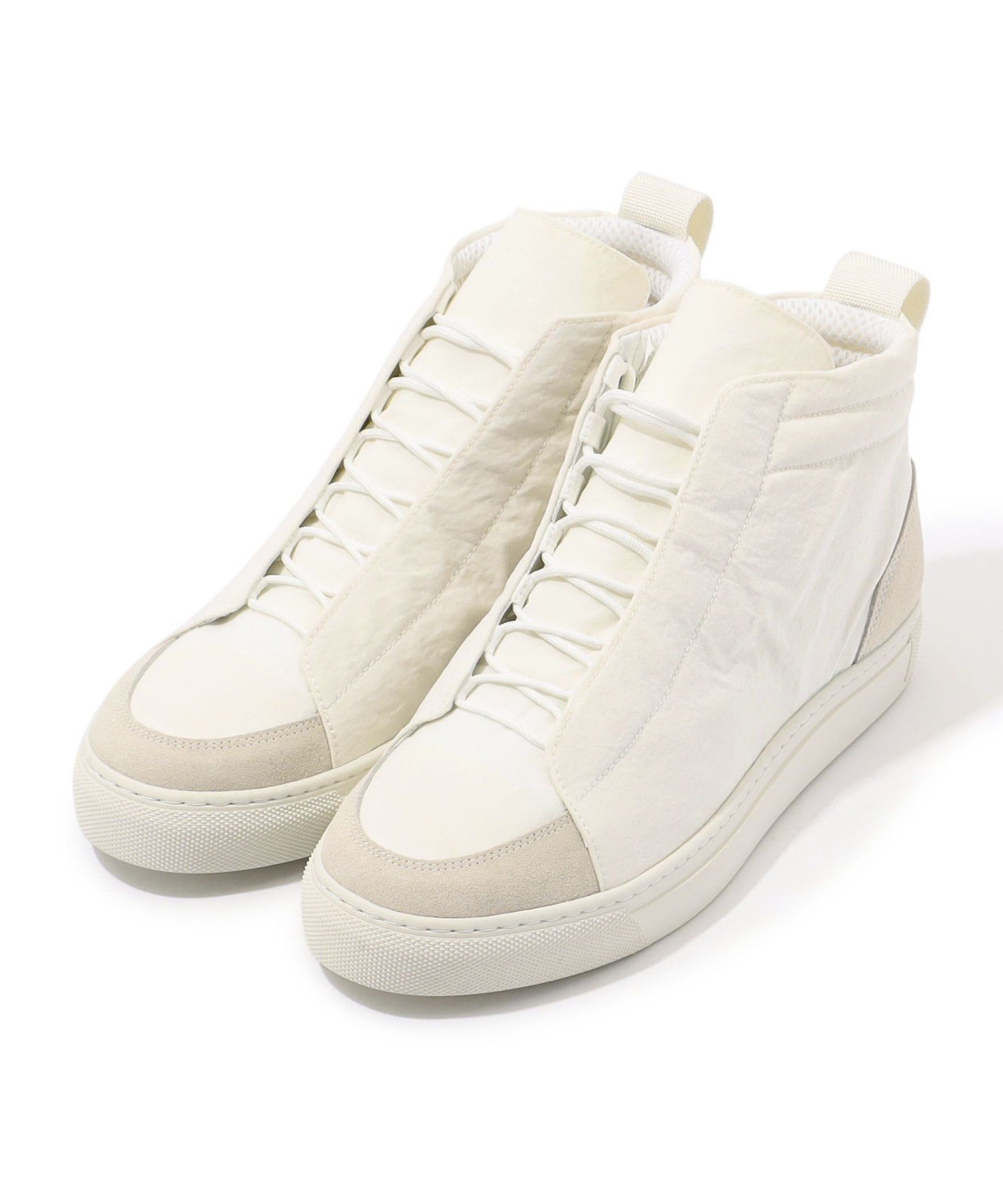 JAMES PERSE マットナイロン ハイカットスニーカー SMCMN8380 トゥモローランド シューズ・靴 スニーカー ブラック ホワイト【送料無料】