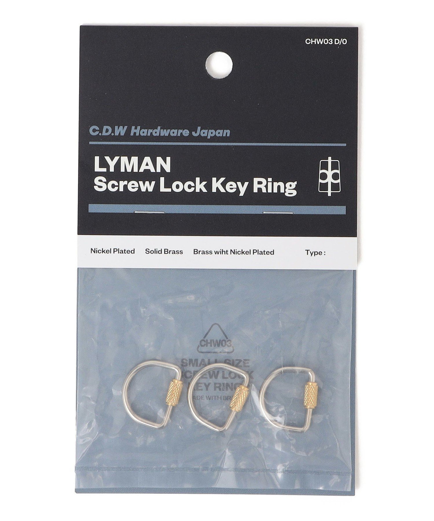 SHIPS any CANDY DESIGN WORKS: LYMAN キーリング シップス ファッション雑貨 チャーム・キーチェーン ゴールド シルバー