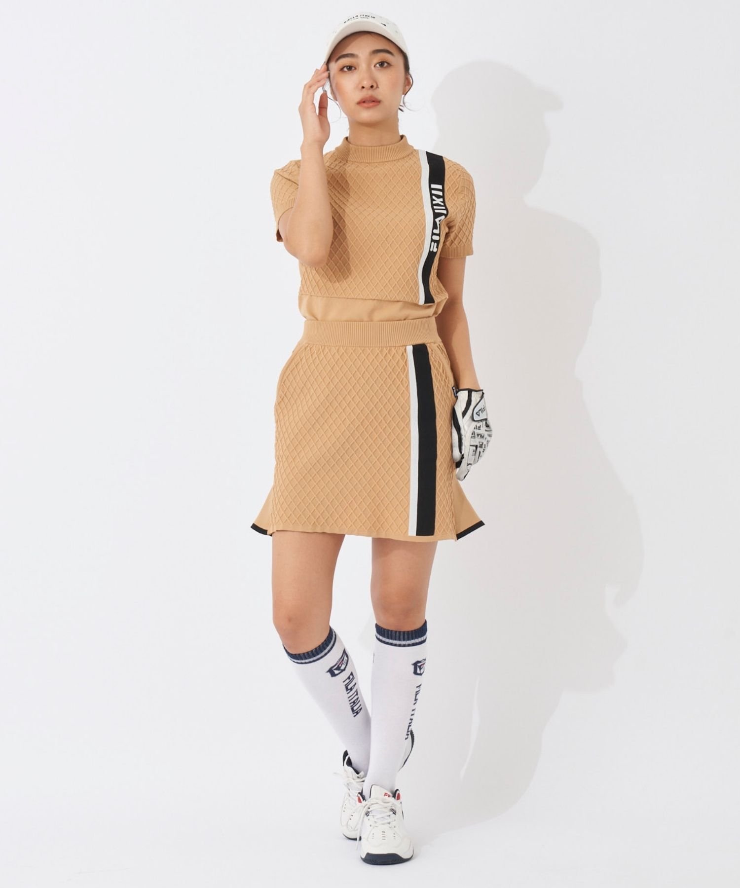 【SALE／50%OFF】FILA GOLF FILA GOLF/(W)BS スカート フィラゴルフ マリクレール スカート ミニスカート ベージュ ブラック【送料無料】