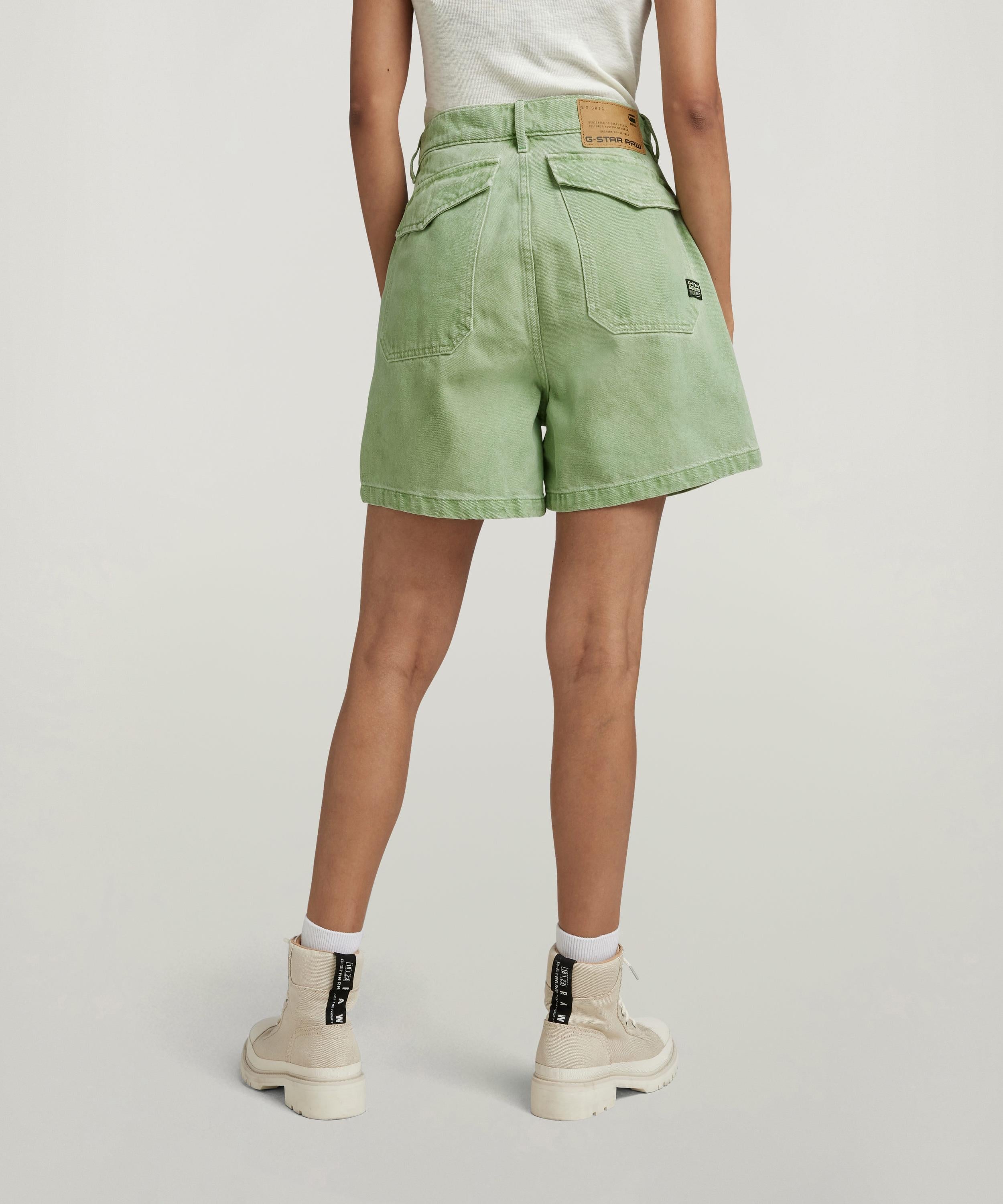 【公式ショップ】FATIGUE SHORTS/ファティーグパンツ/デニムショーツ ジースターロゥ パンツ ジーンズ・デニムパンツ グリーン