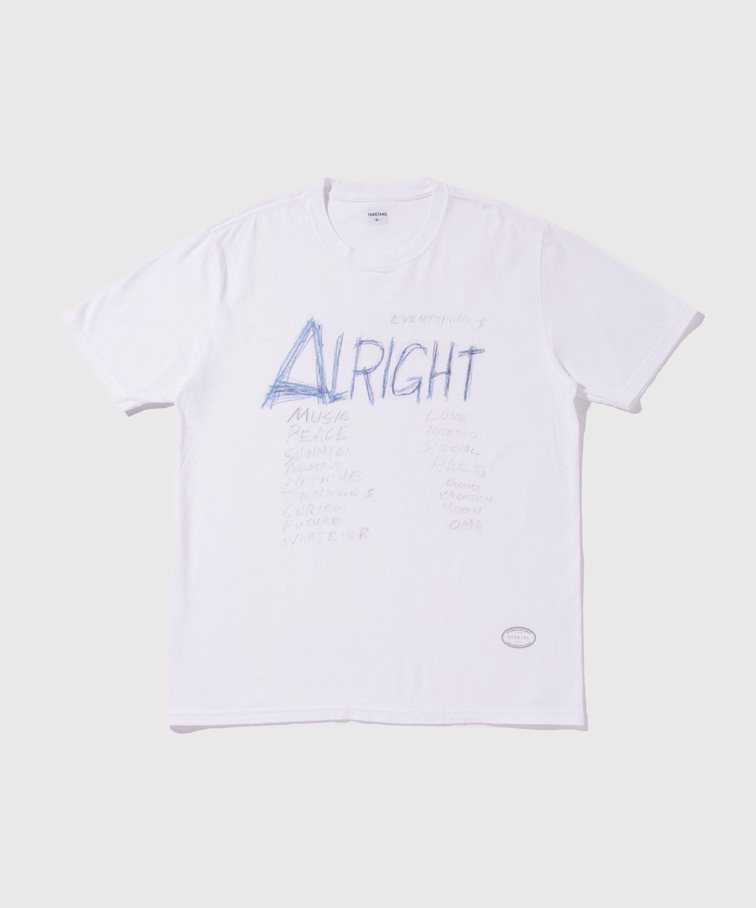 【SALE／40%OFF】ADAM ET ROPE' HOMME TANG DRAWING ALRIGHT アダムエロペ トップス カットソー・Tシャツ ホワイト【送料無料】