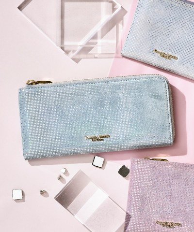 Samantha Thavasa Petit Choice オーロラカラーピッグレザー 長財布 サマンサタバサプチチョイス 財布・ポーチ・ケース 財布 ホワイト ピンク【送料無料】
