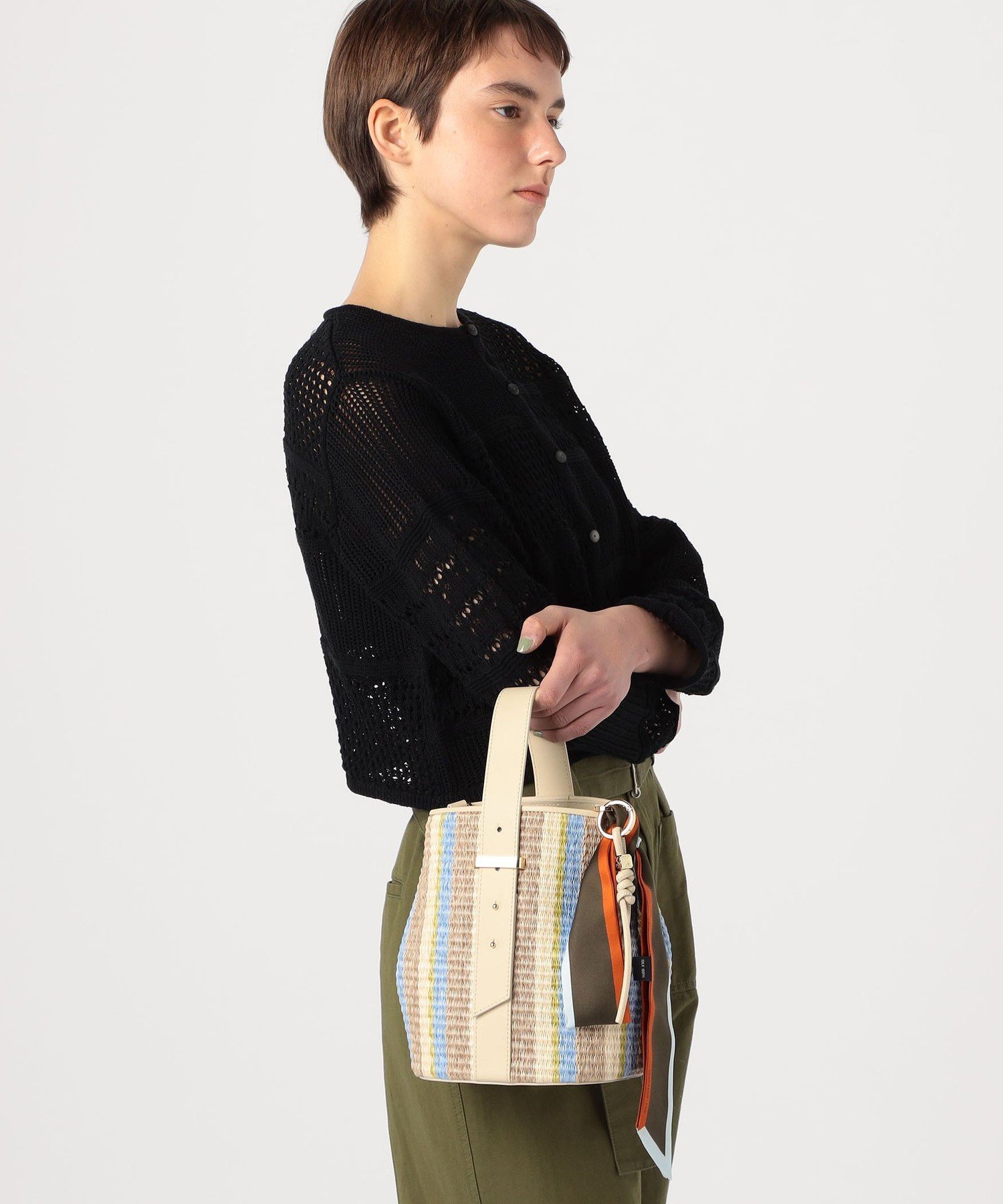 TOMORROWLAND GOODS Atelier TOMORROWLAND BELL バッグ トゥモローランド バッグ ハンドバッグ ブルー【送料無料】